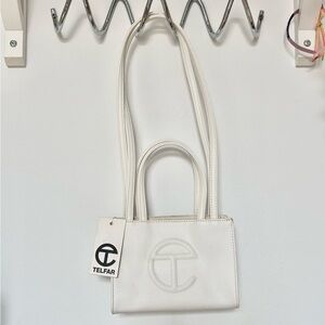 Telfar White Mini Bag